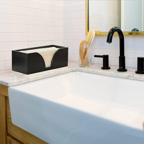 Kitchen Noble Countertop 9.7" 3.7" Multifold Paper Towel Dispenser Holder - Minimalist Design for Multifold, Trifold