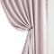 Pom-pom Pink Blackout Curtains for Bedroom 63inch Length Energy Efficient 100% Full
