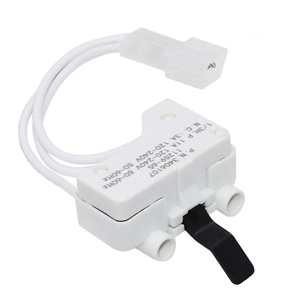 WP3406107 Dryer Door Switch by Beaquicy - Replacement for Whirlpool, Ken-More, Roper, Amana, Crosley Dryer