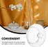 2-Pack Clear Glass Teapot Replacement Lids with Strainer Cover for Home Kitchen Teapots and Teacups