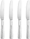 KEAWELL Premium 9.5" Louis Dinner Knives, Set of 4, Stainless Steel, Dishwasher Safe, Serrated Knives