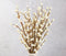 Pack of 6 Artificial Cream Winter White Weatherproof Berry Stem Branches -