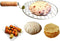 Steel Roasting Roti Jali Set with Wooden Handle, Tong and Pincer, Cooking Rack, Papad Grill, Chapati Grill, Food Tong