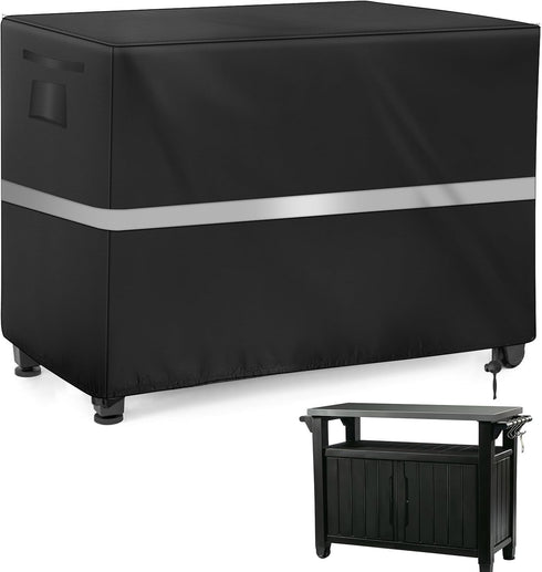 NEWFOM Outdoor Prep Table Cover Heavy Duty Waterproof Bar Cover for Keter Unity