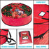 ProPik Christmas Wreath Storage Bag 24" - Heavy Duty Container with Tear Resistant Material, 24” X 8” (Red)
