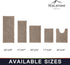 Walensee Non Slip Bathroom Rug (32x20 Inch, Taupe) - Water Absorbent, Soft Shaggy Chenille, Machine Washable Bath Mat