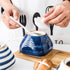 Cute Hand-painted Sugar Bowl, Ceramic Condiment Pot for Kitchen Decor, Fish Pattern, 300ml