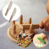 3 Pcs Wooden Kids Knife Safe Toddler Knife, Child Kitchen Tools for Cooking, Cutting Veggies, Fruits, Salad, Cake