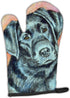 Caroline's Treasures 7177OVMT Black Labrador Oven Mitt | Heat Resistant Thick Kitchen Mitt for Hot Pans