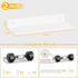Wisfame 2 Pack, 11.8Inch, Adhesive Wall Shelf Modern Floating Shelves for Wall Metal Wall Mounted Display Ledge Shelf