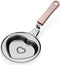 YIKANGHENG Mini Frying Pan, 4.8 Inch Heart Shape Iron Egg and Omelet Pan with Nonstick Coating for Kitchen (Heart)