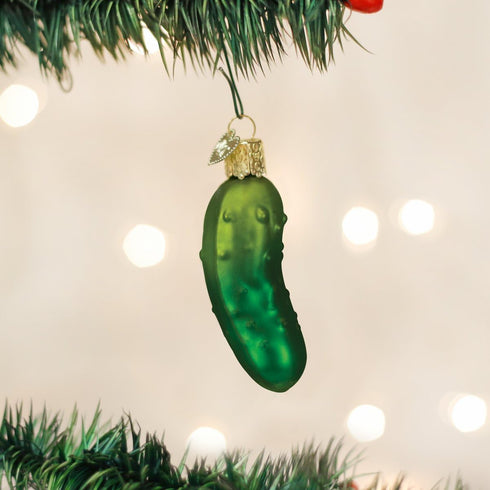 Old World Christmas Ornaments, Sweet Pickle Glass Blown Ornaments for Christmas Tree