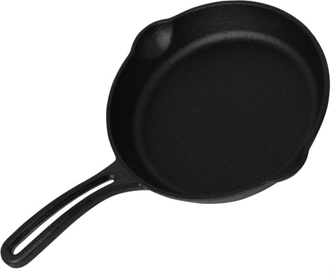Mirro 8" Pre-Seasoned Coating Round Cast Iron Skillet Safe Grill Cookware for indoor & Outdoor Use by Mirro