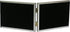 Twin 2 Picture Horizontal Double Folding Photo Frame - Brushed Aluminium Satin Silver - Takes 2 Photos of 6 x 4 inches