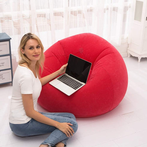 YtotY Beanless Bag Inflatable Chair, Air Sofa Outdoor Inflatable Lazy Sofa Chair No Filler,Washable Couch Bean Bag