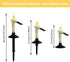 4Pcs Solar Taper Candles with Holders, Waterproof LED Candles Light Rechargeable Tapered Candlesticks with Dusk to Dawn