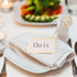 100Pcs Premium Place Cards, Small Table Cards with Gold Foil Border, Wedding, Dinner Parties, 2" x 3.5"