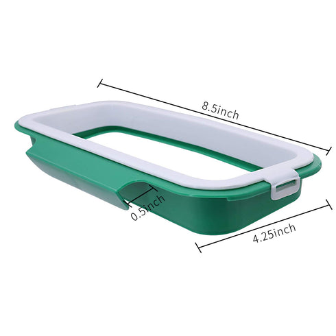 EDOBLUE Portable Trash Bag Holder Hanging Kitchen Cupboard Door Back Style Stand Trash Garbage Bags Storage Rack