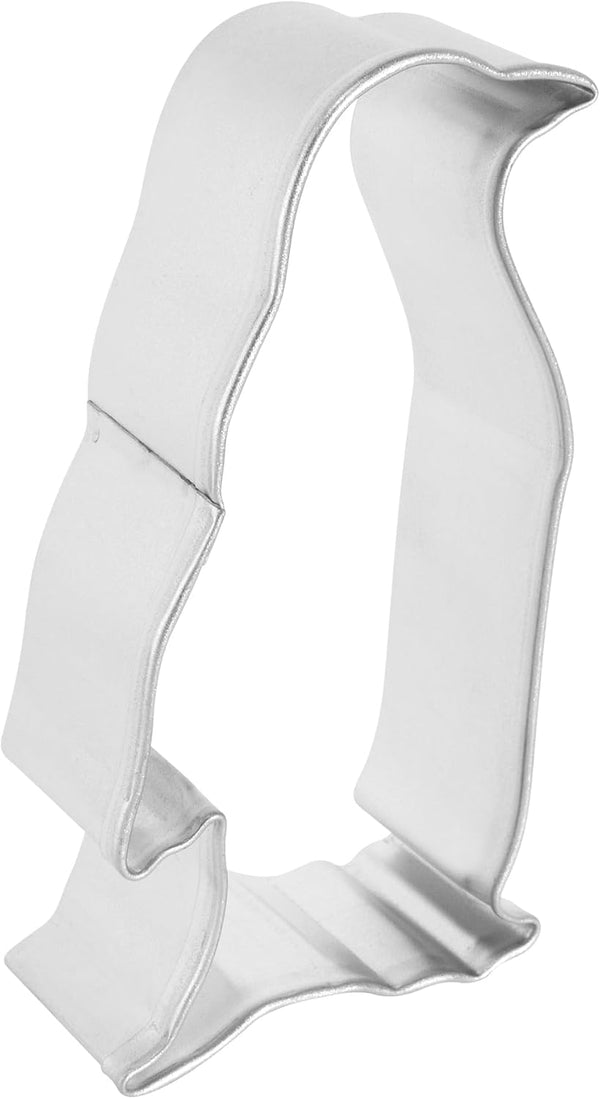 R&M Penguin 3" Cookie Cutter, Silver, Durable Economical Tinplated Steel