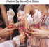 Furimuk 18 Pieces Silicone Drink Markers for Wine Glasses, Beard Lip Shape Charms for Valentine's Day, Christmas Party