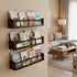 Set 3 16 Inch Deep Walnut Nursery Floating Shelves of Wall Mounted Kids Bookshelf & Toy Organizer Rustic Pine Hanging