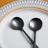 Black Coffee Spoons Set of 6, Kyraton Stainless Steel 5.1" Titanium Plating Demitasse Spoons, Dishwasher Safe