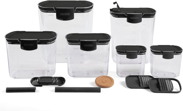 Progressive ProKeeper Baker's Airtight Kitchen Storage Canister Container Set for Flour, Sugar