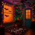 21.6ft 100LED Bulbs LAMPHOME Halloween String Lights - Orange Purple Green Mini Lights, Halloween Lighting Decor