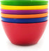 Plastic Bowls Set of 12, Unbreakable 6-inch Cereal/Soup/Salad Bowls, Microwave/Dishwasher Safe, BPA Free