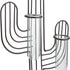 TJ Global Cactus Double Test Tube Vase Planter Holder, Plant Terrarium, Propagation Station, Metal Stand