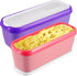 Boxdljh Ice Cream Containers Set of 2, 1.5 Quart Ice Cream Tub, Reusable