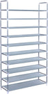 GREEF Classics 10-Tier 50-Pair Shoe Rack Organizer Sturdy Metal Storage Shelf for Bedroom,