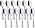 Coffee Spoons Set of 12, Mini Stainless Steel Espresso Spoons, Small Spoons for Dessert Tea Appetizer, 4.6 inch