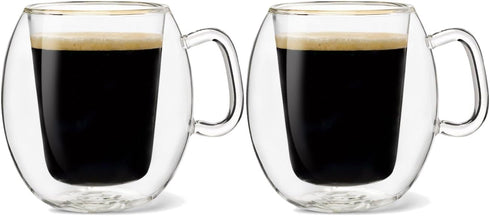 Luigi Bormioli Thermic Suprimo Coffee Mug, Set of 2, 10-1/4-Ounce