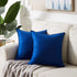 Fancy Homi 4 Packs Decorative Throw Pillow Covers 18x18 inch, Super Soft Faux Suede Square Pillow Case, Blue