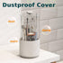 360 4 YOOLENS Toothbrush Holder with Cover Rotating Compartments Bathroom Toothpaste Electric Toothbrush Organizer