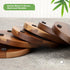 Sets Set 6 4.33in WLWNWFT Wood Cork Coasters for Drinks Absorbent with Holder, WLWNWFT Acacia Wood Coaster Rustic