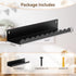 17 Inch 4 Pack, Nursery Book Shelves, Metal Floating Shelves for Wall Scalloped Shelves, Wall Mounted Book Shelf