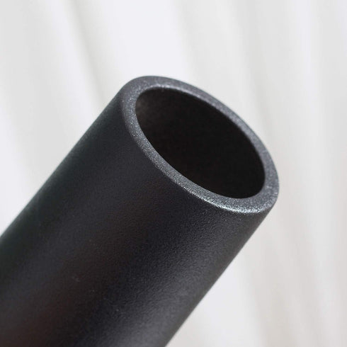 VanEnjoy 7" Minimalist Black Ceramic Vases - Home Office Decoration Frosting Finish Vase (Medium Plain)