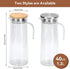 40 Oz Milk(1PCS, Acrylic Water Pitcher with Lid, Small Plastic Transparent Iced Tea Water Jug Drink Pitcher Beverage
