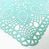 CAIT CHAPMAN HOME COLLECTION Solid Rigid Lace Vinyl Placemats, Blue Turquoise, Set of 4
