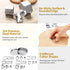ofone Small Cookie Cutters, Geometric Shapes Set, 24 Mini Fondant Cutters, Stainless Steel Biscuit Molds