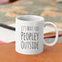 Funny Mug for Introvert Anti-Social People, It's Way Too Peopley Outside Gift Cup, 11 oz White Ceramic Sarcastic