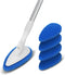 Qaestfy Shower Bathtub Scrubber Brush - 51'' Handle, 5 Non-Scratch Pads, Adjustable Long Handle for Cleaning Shower,