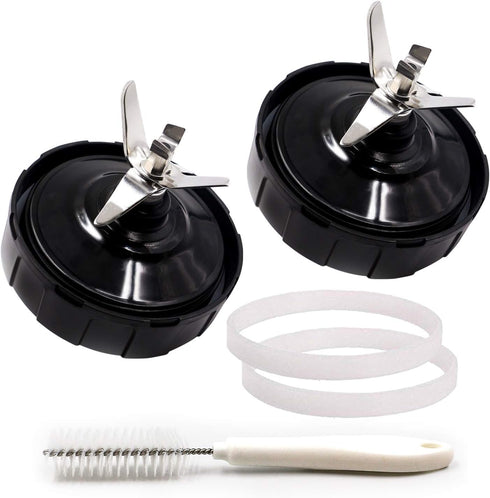 2 PACKS 7 FINS Extractor Blades, Replacement Bottom Blade for Ninja Blender Nutri Ninja Auto iQ and More