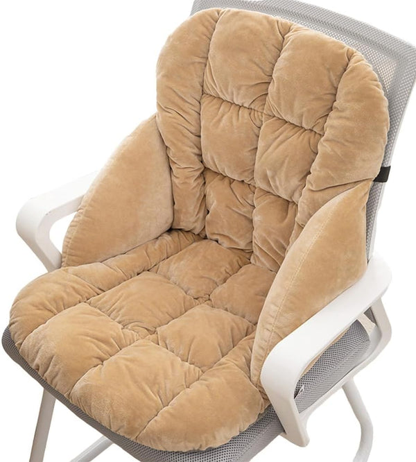 LYFJMUS High Back Office Chair Cushion Soft Desk Chair Pad with Ties Rocking
