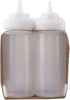 TableCraft C11663C White 16 Oz. Wide Squeeze Dispenser - 6 / PK