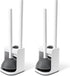 IVYROLL Toilet Brush and Plunger Set Hidden, S-Shaped Toilet Brush Plunger Combo