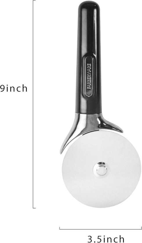 Farberware Professional Stainless Steel Pizza Cutter - 9.37-Inch, Black