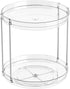 Yieach 360 Counter Organizer,2 Clear Rotating Bathroom Tier Spinning Perfume Organizer and Makeup Tower